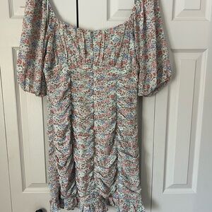 Floral Puff Sleeve Dress